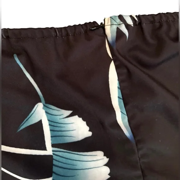 Plus size Casual Shoulder Floral tropical Print Ruched High Slit Dresses 2X NWOT - Picture 9 of 11